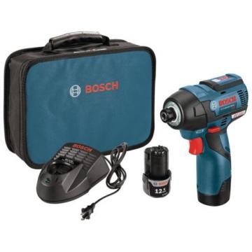 Impact Driver Tool Kit 12-Volt MAX Cordless Variable Speed 2600 RPM 1/4&#034; Bosch
