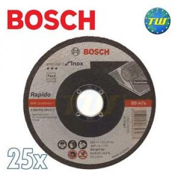 25x Bosch Standard INOX 1mm x 115mm Stainless Steel Metal Thin Cut Cutting Disc