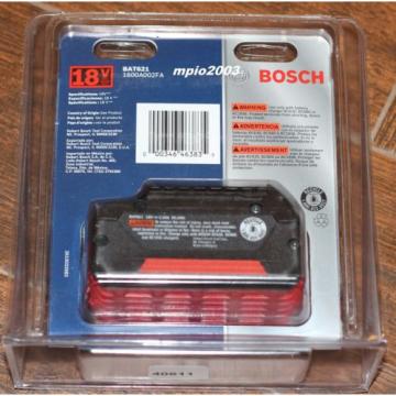 NEW Bosch 18 Volt BAT621 FatPack Battery 18V Li-Ion 5.0Ah W/Fuel Gauge