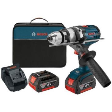 Bosch Lithium-Ion 1/2 Hammer Drill Concrete Driver Kit Cordless Tool 18-Volt NEW