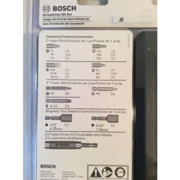 Bosch T4047 Screwdriver Bit Set, 47 Pieces NEW