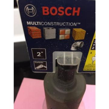 NEW BOSCH PCM38-MC MULTICONSTRUCTION HOLE SAW 3/8 MANDREL And 1 3/4 &amp; 2 Inch