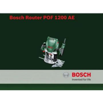 Bosch POF 1200 AE Router With Vacuum Adaptor and Clamping Lever, SDS System
