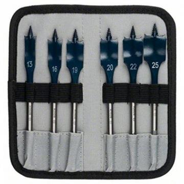 Bosch 6 Pc Easy Drill Spade Wood Hole Drill Bits Sizes - 13, 16, 19, 20, 22, 25