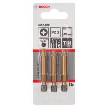 Bosch 2607001599 49 mm Max Grip Screwdriver Bit with 1/4-Inch External He... NEW