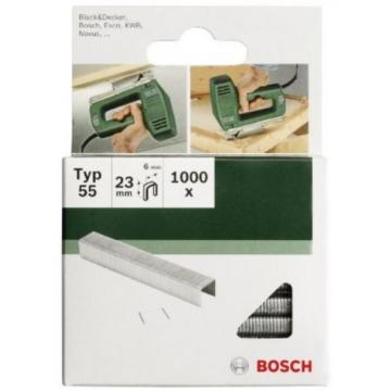 Bosch 2609255827 16mm Type 55 Narrow Crown Staples (Pack Of 1000)