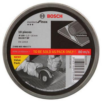 Bosch Inox Cutting Discs 105x1x16mm 10pc