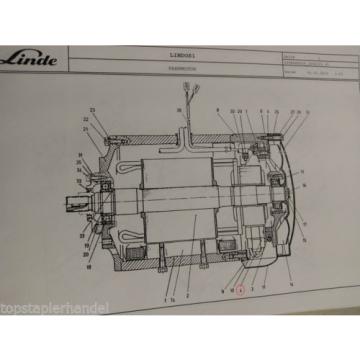 Escobilla de carbón Motor de tracción Linde Nº 0009718116 Tipo E20/25/30 BR 325