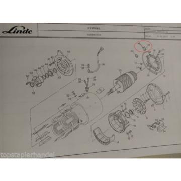 Escobilla de carbón Motor de tracción Linde Nº 0009718116 Tipo E20/25/30 BR 325