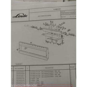 Kit de sellado para integradas Desplazamiento lateral Linde 0009629002 E12/