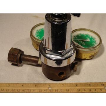 Linde R-76-150-540 8702 Trimline Dual Gauge Oxygen Regulator steam punk vintage