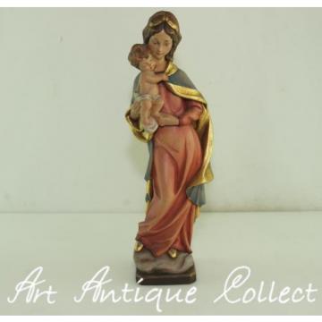 Skulptur Holz Linde Maria Madonna Mutter Gottes Jesus Kind H:38cm Handgeschnitzt