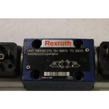 Origin REXROTH DIRECTIONAL VALVE # 4WE6E62/EG24N9K4