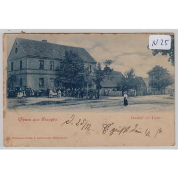 2943, Staupitz Gasthof zur Linde Belegschaft davor gelaufen 1901 !