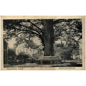 AUGUSTUSBURG Erzgebirge Sachsen um 1920 Lotterhof mit Lotter-Linde alter Baum
