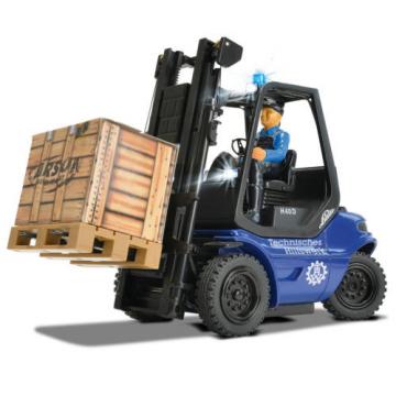 Carson Blue Forklift Linde H 40 D + Pallet Cargo RC Model Car 1:14 Genuine New
