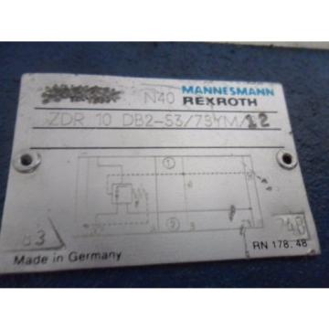 origin Rexroth ZDR10DB2-53/75YM/12 Pressure Reducing Valve Size 6