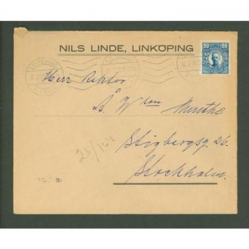 J Cover G01 Sweden 1920 Nils Linde Linkoping