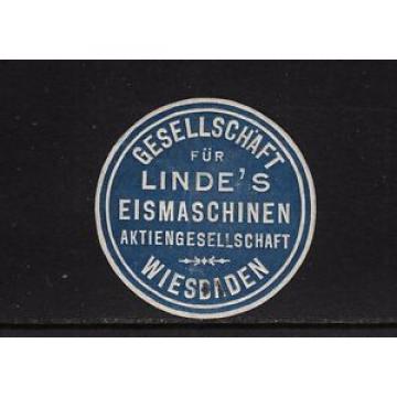 402531/ Siegelmarke - Gesellschaft für Linde´s Eismaschinen - WIESBADEN