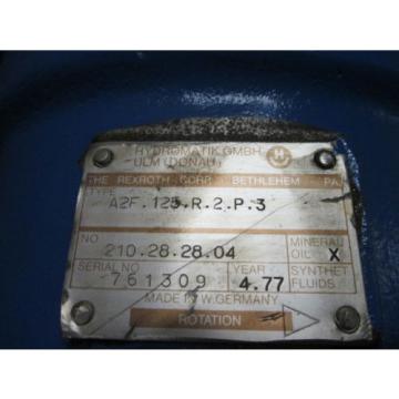 Rexroth Hydromatik Hydraulic Pump A2F.125.R.2.P.3