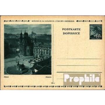 Bohemia et Moravia p6 Officiel Carte postale inusés 1939 lInde branche