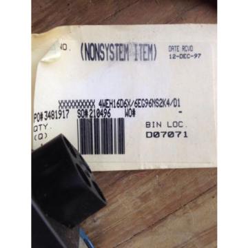 Origin MANNESMANN REXROTH 4WEH16D6X/6EG96NS2K4/D1 DIRECTIONAL VALVE 4WEH16D636EG96N