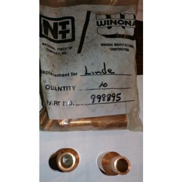 2 NOS ESAB Linde #6 MIG Nozzle Copper 998895 No. 6 for ST-23 and ST-23A Mig Gun