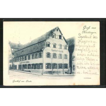 alte AK Nürtingen, Gasthof zur Linde v. G. Häfele 1899