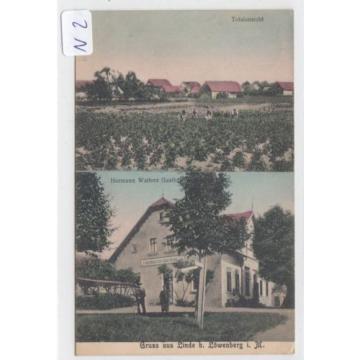 2864, Linde / Löwenberg 2 Bild Color Gasthaus Walters gelaufen 1909 !
