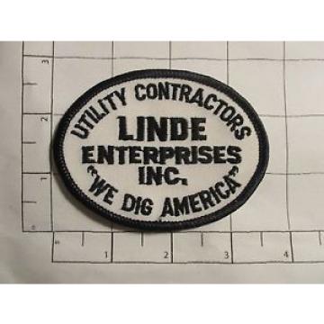 Linde Enterprises Inc Patch - Utility Contractors - We Dig America - vintage