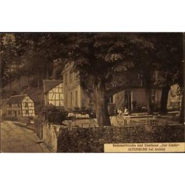 Ak Altenburg Alsfeld im Vogelsbergkreis, Gasthaus zur Linde, Terrasse - 1610936