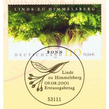 BRD 2001: Himmelsberg-Linde Nr. 2208 mit dem Bonner Ersttags-Sonderstempel! 1A!