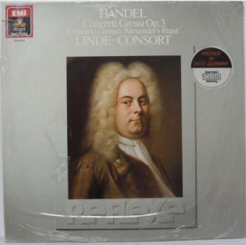 Handel - Concerti Grossi Op. 3 Alexander&#039;s Feast LINDE CONSORT 2LP Still Sealed
