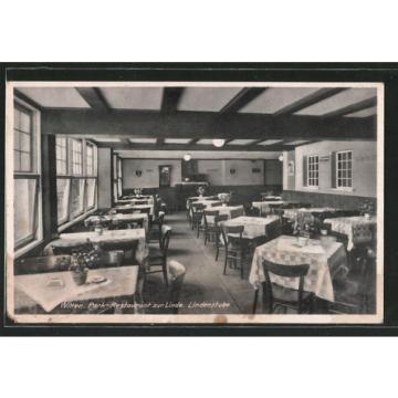 schöne AK Witten, Park-Restaurant zur Linde, Lindenstube 1942