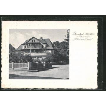 alte Präge-AK Sitzendorf, Hotel zur Linde 1935