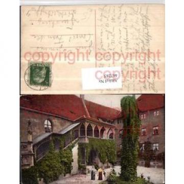 467285,Nürnberg Burg Schlosshof m. Linde