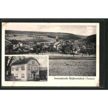 alte AK Pfaffenwiesbach, Gasthaus zur Linde, Ortsansicht