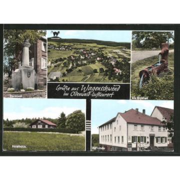 AK Wagenschwend, Totalansicht, Gasthaus u. Pension Zur Linde Forsthaus &amp; Denkma