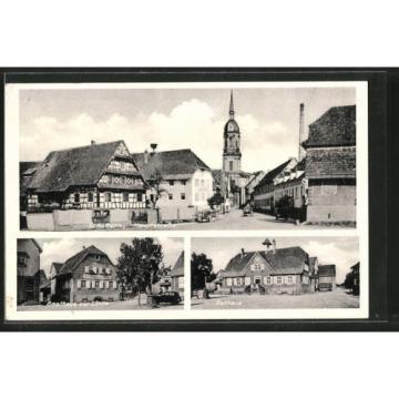 tolle AK Schuttern, Hauptstraße, Gasthaus zur Linde, Rathaus 1939