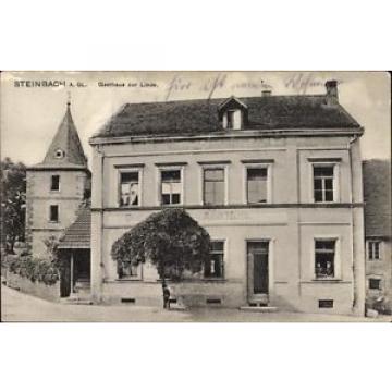 Ak Steinbach am Glan, Gasthaus zur Linde, Inh. Adolf Harth  - 10066429
