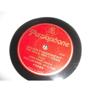 ANNA LINDE PAUL GRUMMER PARLOPHONE 78 RPM RECORD 10583 CELLO