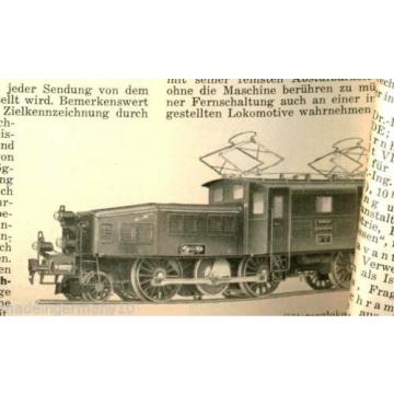 MÄRKLIN Krokodil LINDE Kühlschrank Radio &#034; Elektro-Technische Zeitschrift &#034; 1935