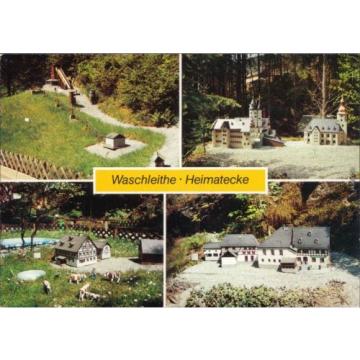 Waschleithe Grünhain Beierfeld  Kirche, Niedere Mühle, Gasthof &#034;Zur Linde&#034; 1990
