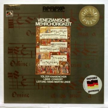 LINDE CONSORT - VENETIAN POLYCHORAL MUSIC - EMI Reflexe LP NM