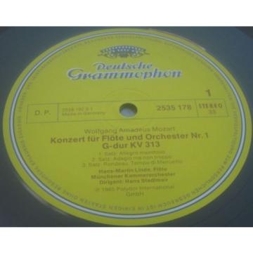 Mozart Flute Concertos Nos. 1 &amp; 2 Linde / Nicolet DGG 2535 178 LP EX