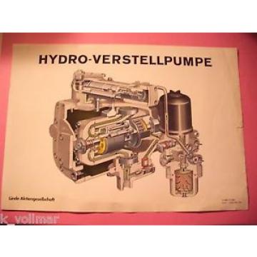 ✪ Prospekt Linde Hydraulik Hydro Verstellpumpe Pumpe Querschnitt A 1885 T5 1269