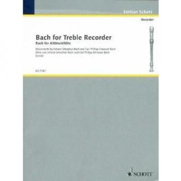 Bach for Treble Recorder, ed. Hans-Martin Linde ED7781