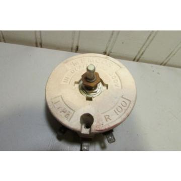 MFMCOR Type R-100 Rheostat 200 Ohms .22 Amps For Linde 305