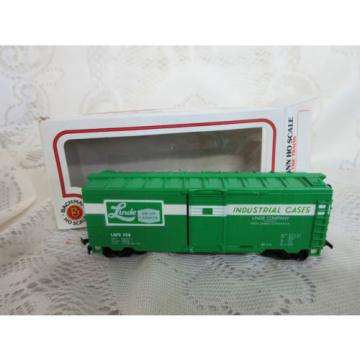 Life Like HO Linde Industrial Cases Green Box Car Original Box