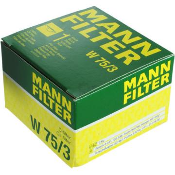 Original MANN-FILTER Ölfilter Oelfilter W 75/3 Oil Filter
